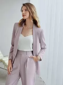 MOTF PREMIUM 羊毛混紡單排釦西裝外套