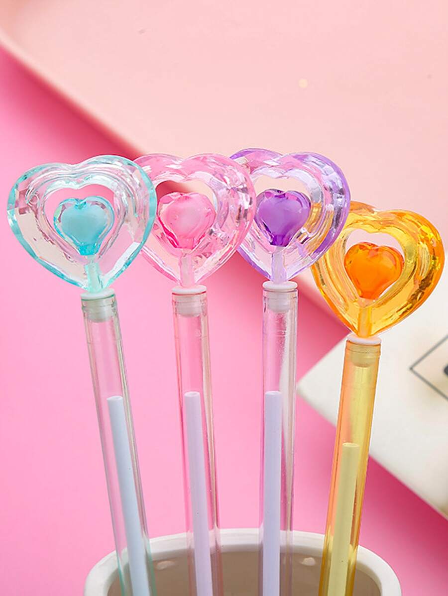 4入組愛心設計中性筆