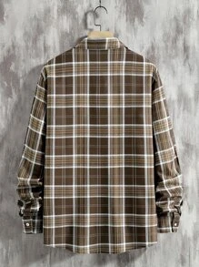 Manfinity Men Plaid Print Shirt Without Top - Multicolor - View 2