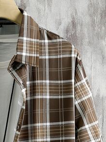 Manfinity Men Plaid Print Shirt Without Top - Multicolor - View 3