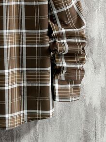 Manfinity Men Plaid Print Shirt Without Top - Multicolor - View 4