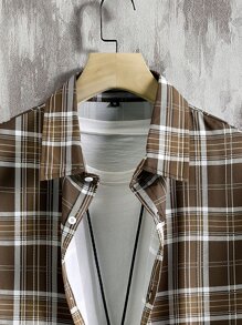 Manfinity Men Plaid Print Shirt Without Top - Multicolor - View 5