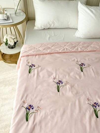 花卉刺繡衍縫床單