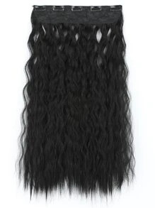 1pc Long Curly Hairpieces - Black - View 6