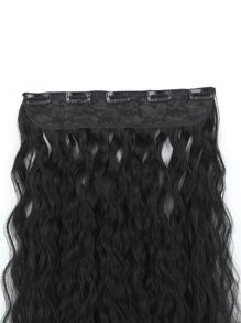 1pc Long Curly Hairpieces - Black - View 4