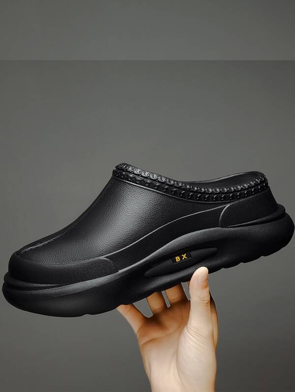 Men Letter Detail Work Clogs SHEIN USA