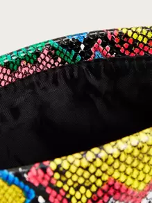 Luxury Dinner Bag Glamorous, Elegant, Exquisite, Quiet Luxury Snakeskin Clutch Bag Animal Print For Lady, Woman, For Party Girl Perfect for Party, Wedding, Prom, Dinner/Banquet, Dinner/Banquet, Best Gift For Women Mom Teacher Friend Bridesmaid - Multicolor - View 4