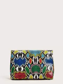 Luxury Dinner Bag Glamorous, Elegant, Exquisite, Quiet Luxury Snakeskin Clutch Bag Animal Print For Lady, Woman, For Party Girl Perfect for Party, Wedding, Prom, Dinner/Banquet, Dinner/Banquet, Best Gift For Women Mom Teacher Friend Bridesmaid - Multicolor - View 6