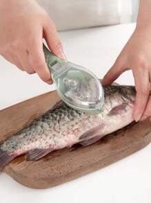 1入組家用鱼鳞刨帶蓋手動魚鱗刮刀 - 彩色 - 查看 7