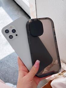 素色手機殼帶隱形鏡子 - 黑色 - 查看 3