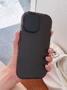 素色手機殼帶隱形鏡子 - 黑色 - 查看 4