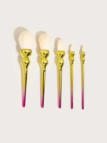 5pcs Ombre Makeup Brush Set,Brush Set,Makeup Brush Kit,Make Up Brush Set,Make Up Set Complete,Makeup Brush Set,Complete Makeup Kit,Brush Kit,Brushes Makeup Set,Makeup Gift Set,Set - Multicolor - View 3