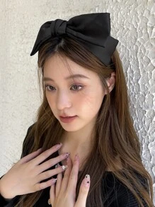 DAZY Băng đô nơ rắn trang trí băng đô ngày lễ tình nhân - màu đen - Xem 4