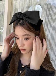 DAZY Băng đô nơ rắn trang trí băng đô ngày lễ tình nhân - màu đen - Xem 5