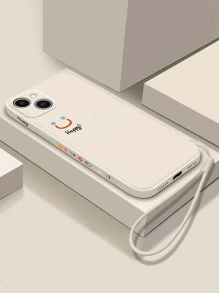 带手机饰品 1 个 Tpu 侧面印花手机壳带手带,适用于 iPhone 7、8、11、12、13、14、Promax、Plus、X、Xr、Xs Max、Se2、iPhone 15、15 Pro、15 Plus、15 Promax、三星 Galaxy A03s、A03core、A04、A12、A13、A14、A21s、A22、A23、A32、A33、A34、A50、A51、A52、A53、A54、A71、A72、A73、S20fe、S21、S21 Plus、S21 Ultra、S22、S22 Plus、S22 Ultra 兼容 iPhone15/15Plus/15Pro/15Promax - 杏色 - 查看 2