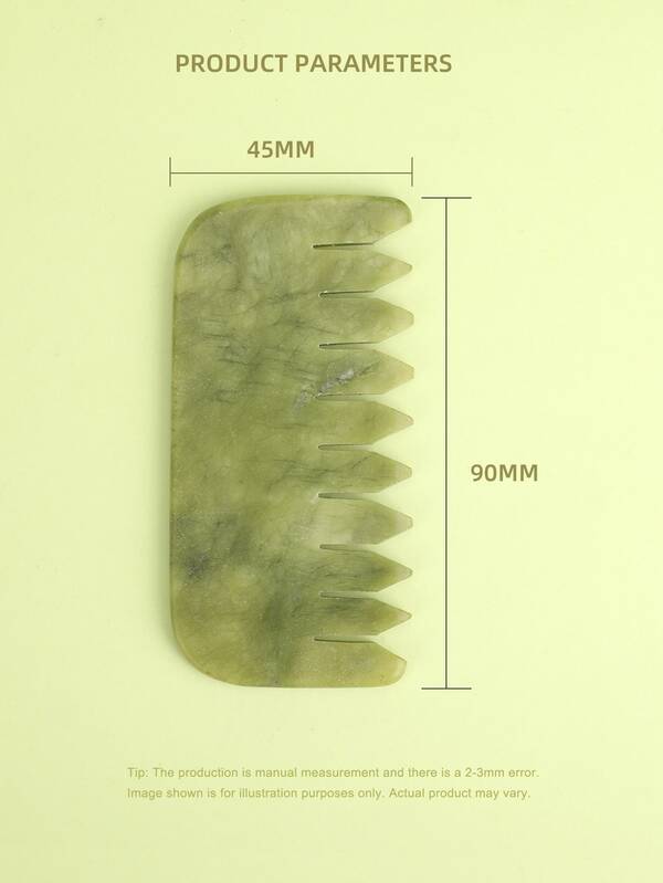 Jade Massage Comb For Head AntiStatic Hair Jade Stone Comb, Real