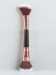 Pincel de maquillaje de doble extremo suelto para polvo y contorneado, pincel de base, pincel de corrector, pincel de rubor, pincel de contorno, pincel de rubor, pincel de bronceador, pincel de polvo, pincel de base, pincel de rubor - Negro - Ver 1