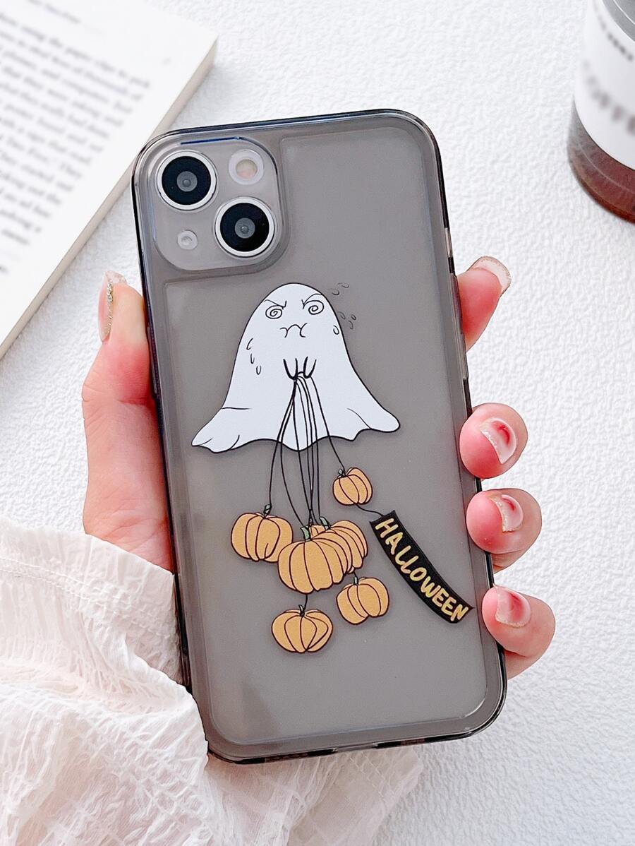 Halloween Cartoon Graphic Phone Case - Multicolor - View 1
