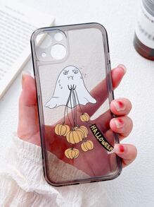 Halloween Cartoon Graphic Phone Case - Multicolor - View 2