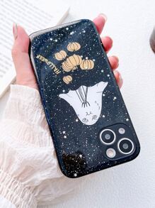 Halloween Cartoon Graphic Phone Case - Multicolor - View 4