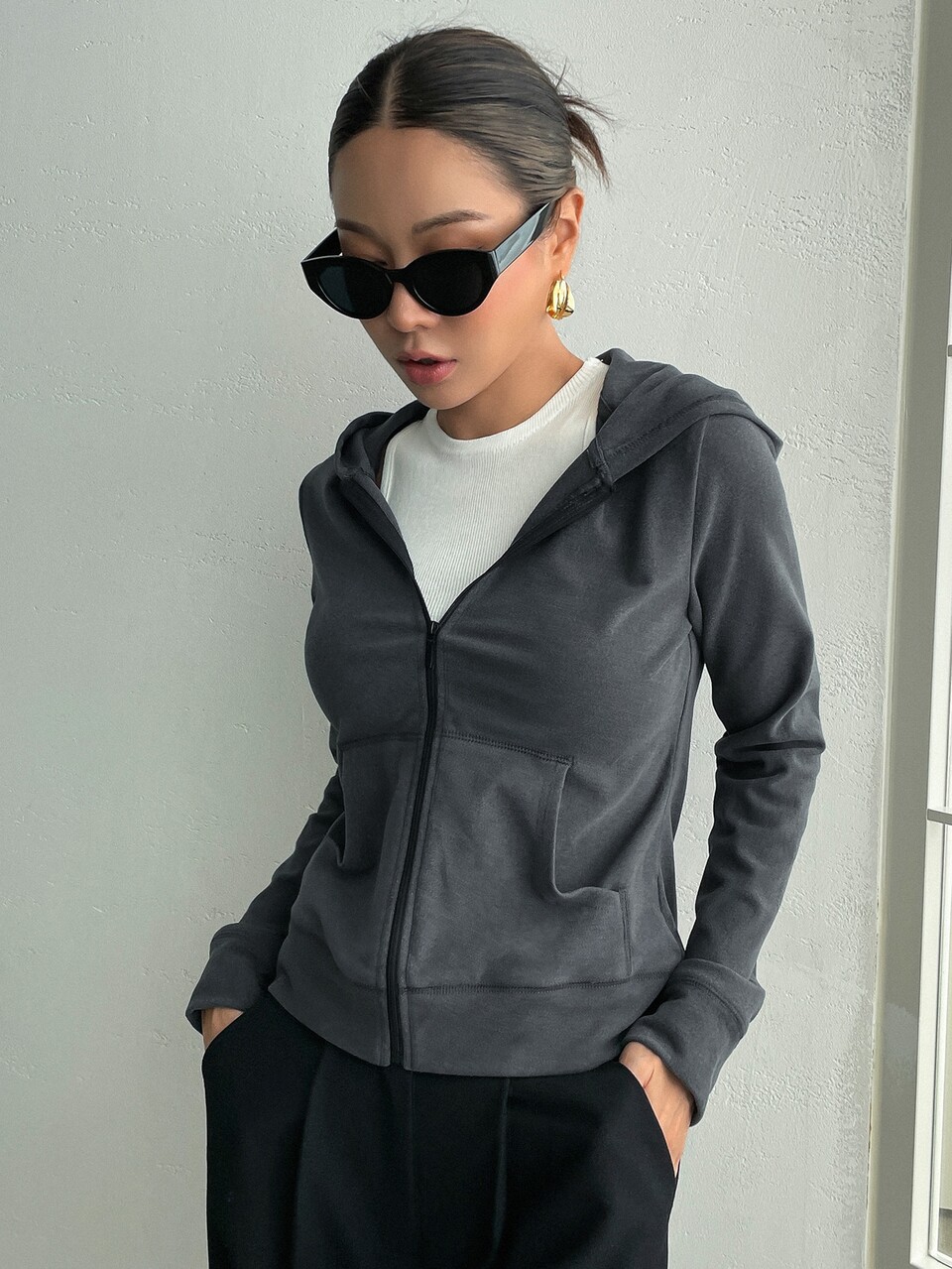 Letter Graphic Zip Up Hoodie,Fall Clothes Sweatshirt Jacket