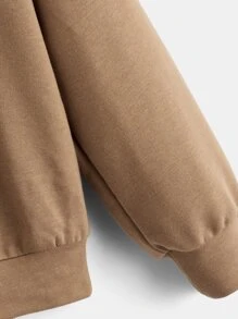 SHEIN Boys Bear Print Hoodie & Drawstring Waist Joggers - Multicolor - View 6