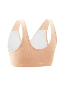 SHEIN Maternity 2packs Button Front Bra Set For Mother - Multicolor - View 7