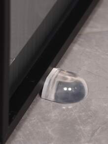 2 piezas Tope de puerta transparente - transparente - Ver 2