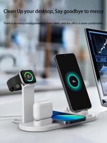 6合1無綫充電器 - 白色 - 查看 4