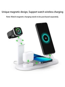 6合1無綫充電器 - 白色 - 查看 3