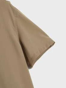 Manfinity VCAY Men Button Front Shirt - Khaki - View 3