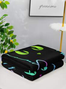 1pc Cartoon Cat Pattern Blanket, Cute Flannelette Throw Blanket, Soft Sleeping Blanket For Sofa, Bed