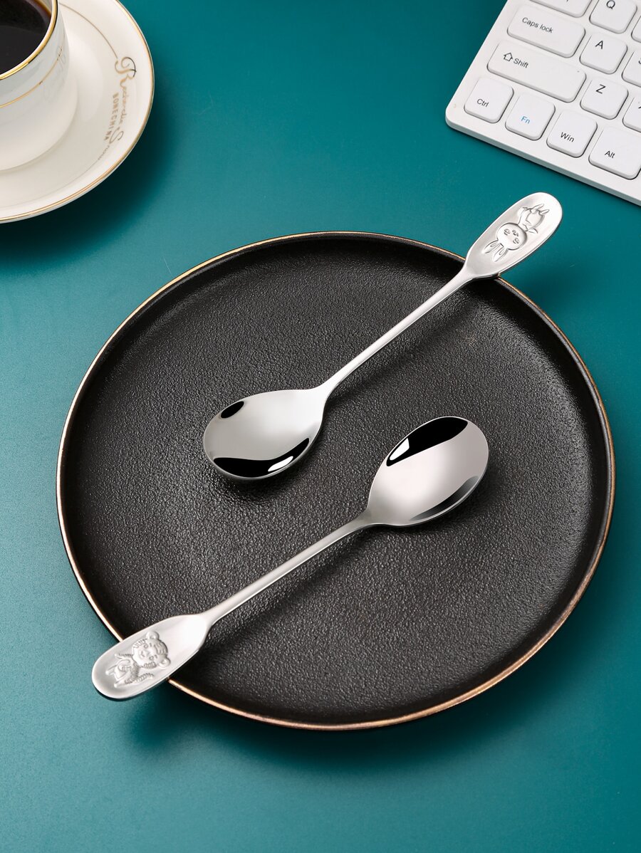2pcs Animal Detail Random Spoon