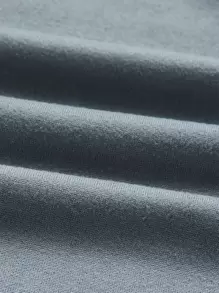 ROMWE Grunge Punk 骷髅頭圖案假兩入組T恤 - 灰色 - 查看 4