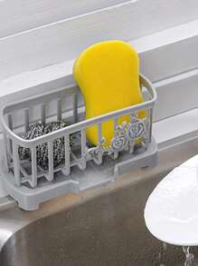 1pc Plain Drain Basket - Grey - View 3