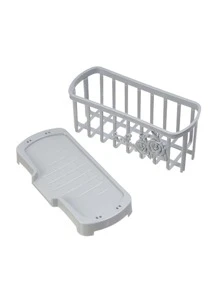 1pc Plain Drain Basket - Grey - View 4