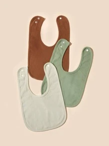 Bebé 3 piezas Babero unicolor - Multicolor - Ver 6