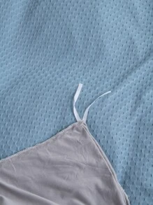 Plain Duvet Cover Set Without Filler - Blue - View 6