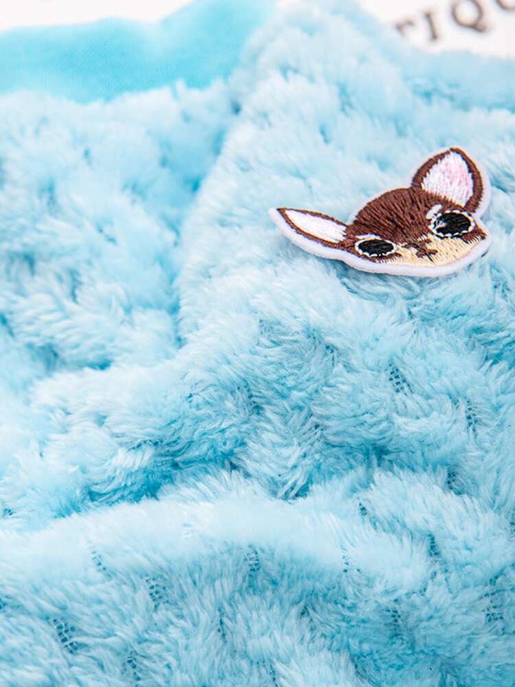 小狗印花寵物運動衫 - 藍色 - 查看 6