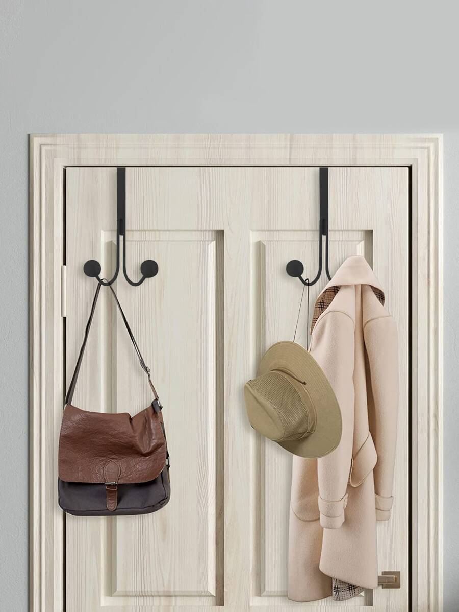 1入組多功能門鉤 - 黑色 - 查看 1