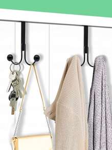 1入組多功能門鉤 - 黑色 - 查看 4