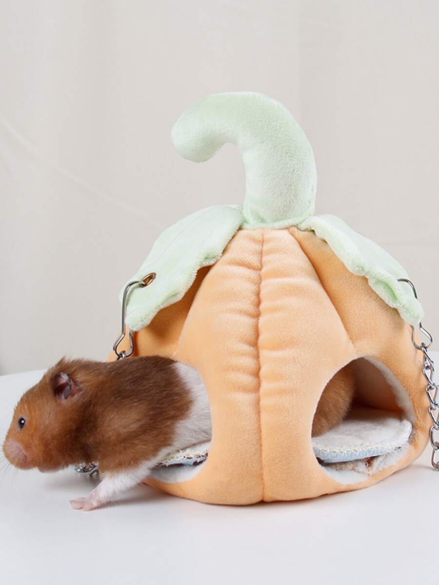 JIZAIZAI 1pc Pumpkin Design Hamster Bed - Multicolor - View 1