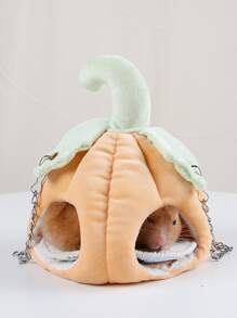 JIZAIZAI 1pc Pumpkin Design Hamster Bed - Multicolor - View 2