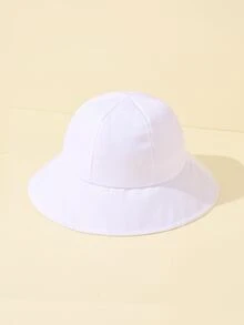 1入組嬰兒素色帽 - 白色 - 查看 2