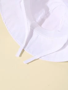 1入組嬰兒素色帽 - 白色 - 查看 3