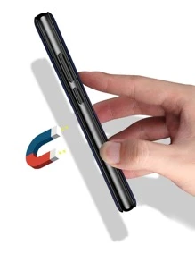 翻動磁性手機殼帶插卡槽 - 粉色 - 查看 3