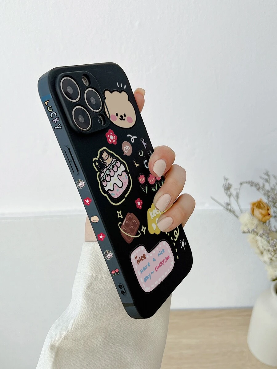 卡通小熊手機殼 - 彩色 - 查看 1