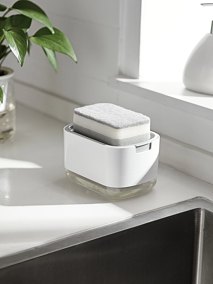 1pc Soap Dispenser Box, Multifunction Soap Lotion Dispenser For Kitchen - Multicolor - View 1