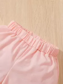 男嬰字母圖案撞色套頭衫和運動褲 - 彩色 - 查看 5