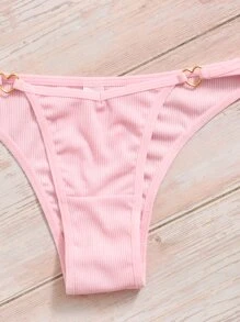 Shein Underwear&Sleepwear Basics 5 piezas Bragas vinculado con aro de corazón